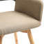 Chaise avec accoudoirs en bois massif Josué-1322412745