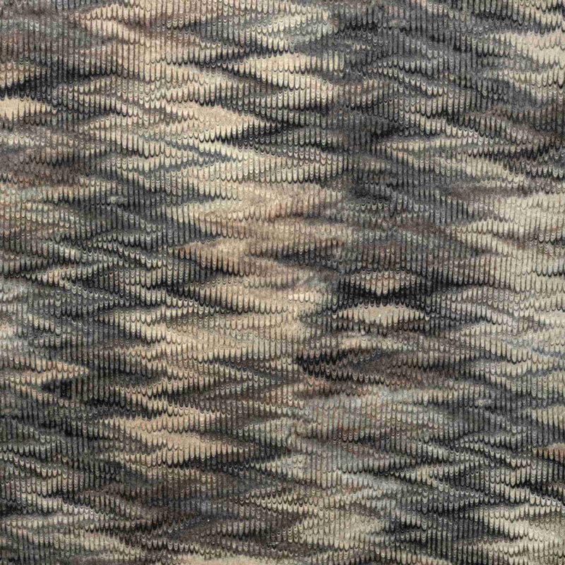Trad Nouveau Boscage Cotton Blend Fabric, Charcoal