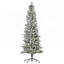 Arbre de Noël artificiel pin enneigé 6 pi avec branches réalistes et 394 pointes, parfait pour les fêtes