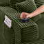 Canapé d'angle modulaire en forme de U de 133 po de large avec 2 méridiennes, canapé infonuagique en velours côtelé à assise profonde-1211443487