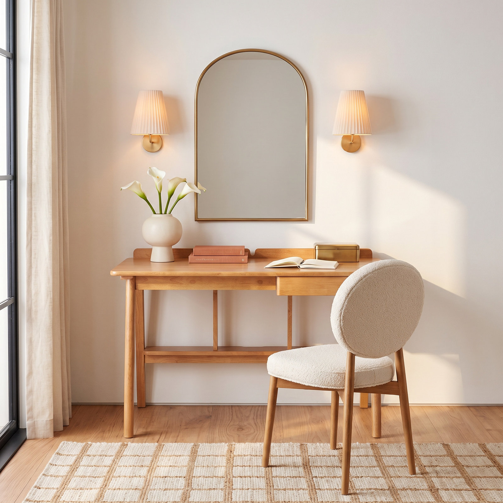 Kea Writing Desk, 30" H x 47" W x 23.5" D