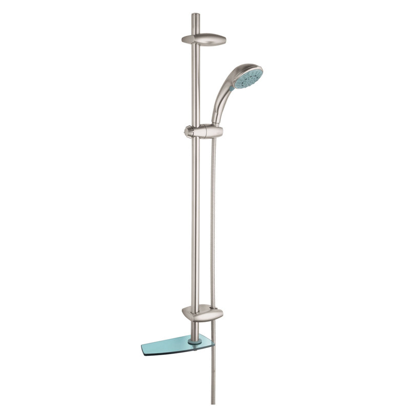 Movario® Massage/Jet Slide Bar Shower Head, Brushed Nickel Infinity