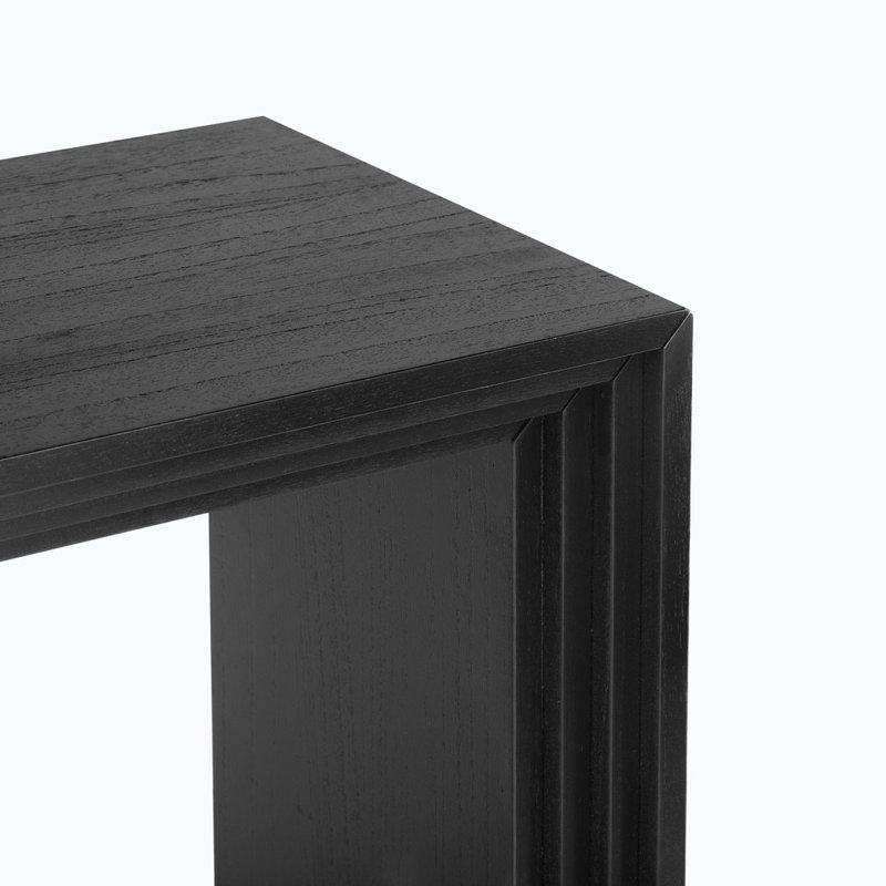 Wood Console Table, Black