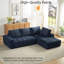 Canapé modulaire en L Chenille-1554304835
