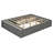 Queen Size Platform Bed Frame With 4 Storage Drawers And Footboard Storage Cubby, No Headboard, Modern Space-Saving Design-Antique Gray-124793709