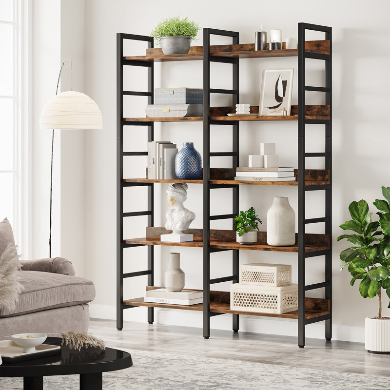 Étagère en fer Rubyjane H 70,87 "x l 47,24", Brun rustique / noir