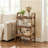 100% Solid Wood Ladder Shelf, 3 Tier Small Ladder Bookshelf, Freestanding Ladder Shelf with Open Storage,Side Table for Living Room, Bedroom, Study, Home Office, Saving Space, Walnut-1878357376