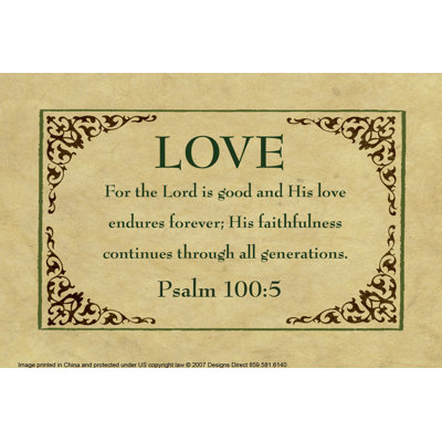 Easel Psalm - Wrapped Canvas Print