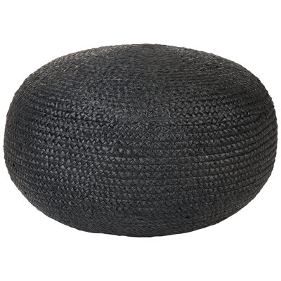 Lunas 60cm Wide Round Pouf Ottoman