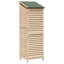 Vidaxl Garden Shed Solid Fir Wood Storage Cabinet Outdoor Modern Design Ample-129097145