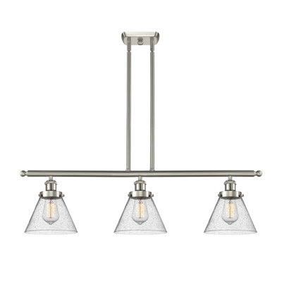Luminaire suspendu linéaire à 3 lumières pour îlot de cuisine Gwinnett