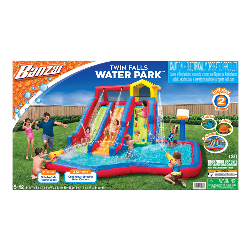 Inflatable Water Park Banzai Battle Blast Adventure Park Adult