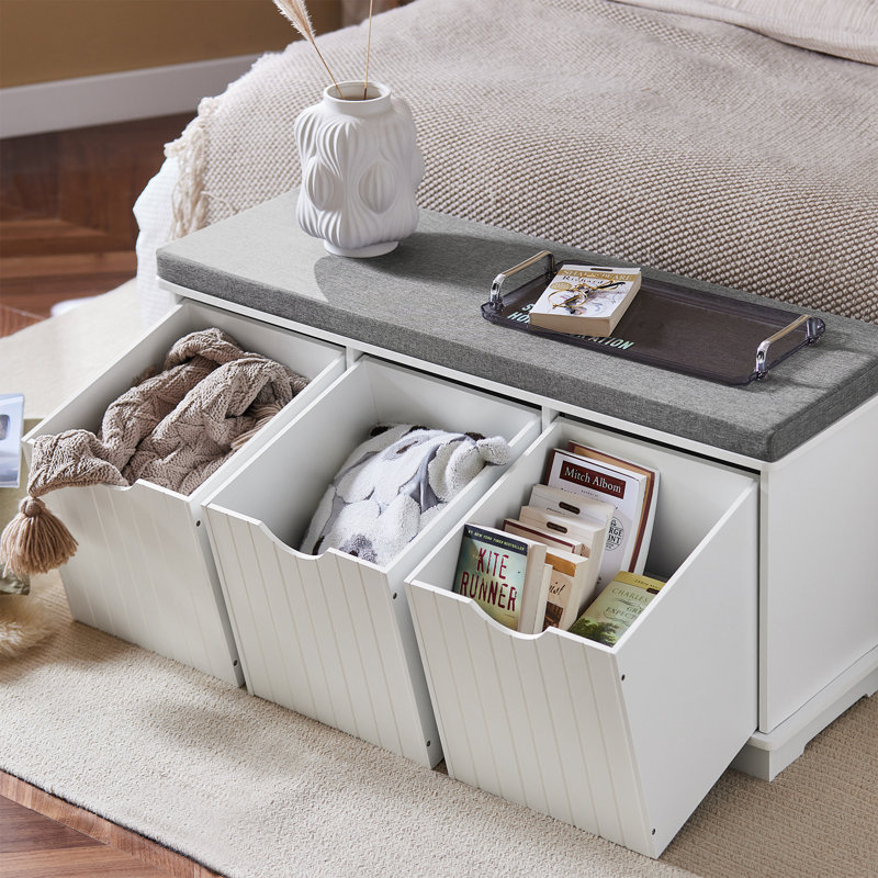 Tatti Polyester Upholstered Storage Bench