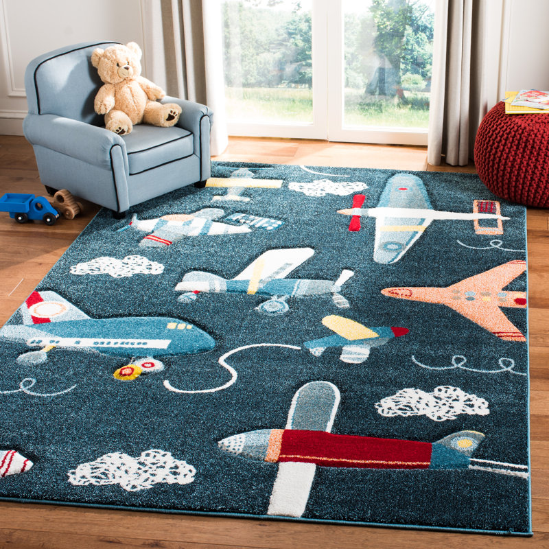 Glantz Power Loom Polypropylene Rug, Rectangle 5'3" x 7'6"