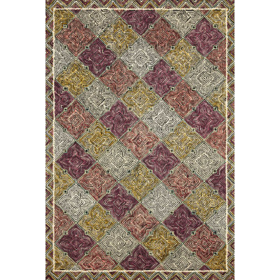 Tapis gris en laine crocheté à la main Morecambe