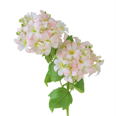 12 hortensias artificiels de 30 po de long avec 5 tiges de faux hortensia en soie réalistes réalistes