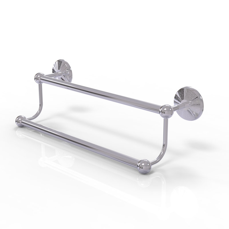 Barre à serviettes murale double Marchmont, Chrome poli