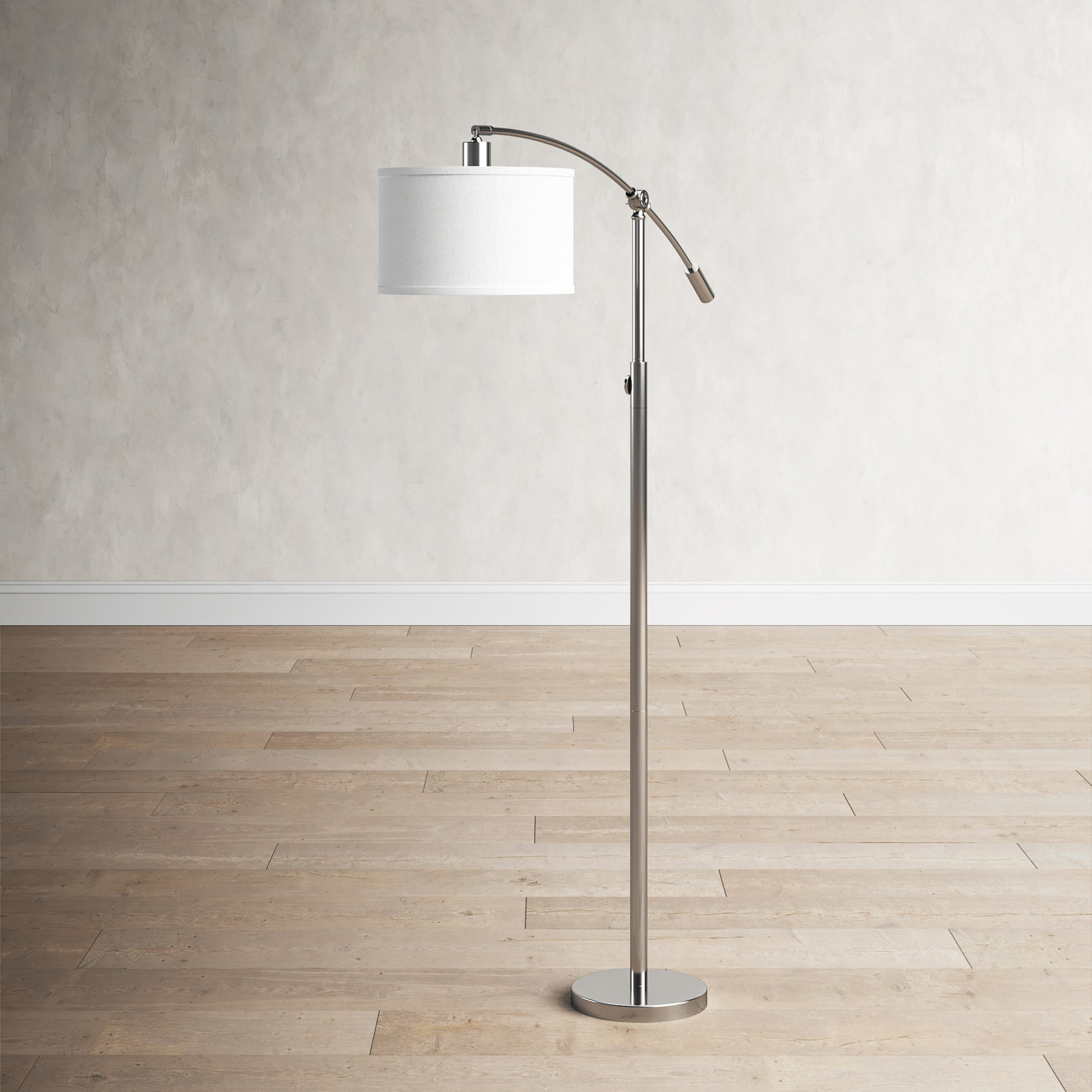 Dehaven 65'' Floor Lamp, Brushed Nickel