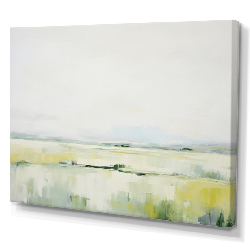«Meadow Minimalist Pastoral I», reproduction sur toile, H 34 po x l 44 po x P 1,5 po, Toile tendue