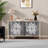 Sideboard Buffet Cabinet: 4 - Door Modern Storage with Adjustable Shelves for Living, Dining, Kitchen & Entryway-1103561849-1103561847