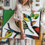 Toile, une représentation cubiste vibrante d'un oiseau perché sur un mur, branche stylisée présentant une composition géométrique remplie d'art sur toile-600210746