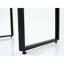 Table basse rustique en bois massif, 101,6 cm x 54,1 cm, couleur noyer, pour salon, 99 cm de longueur, finition