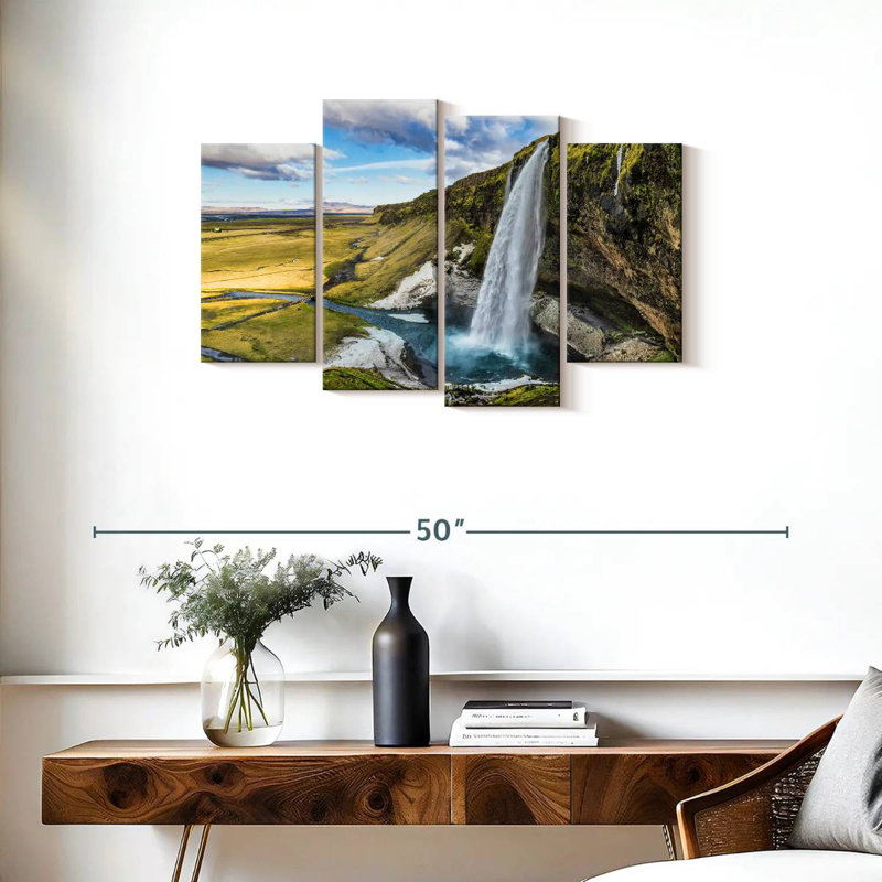Alvord Seljalandsfoss Waterfall I, H 22 po x l 36 po