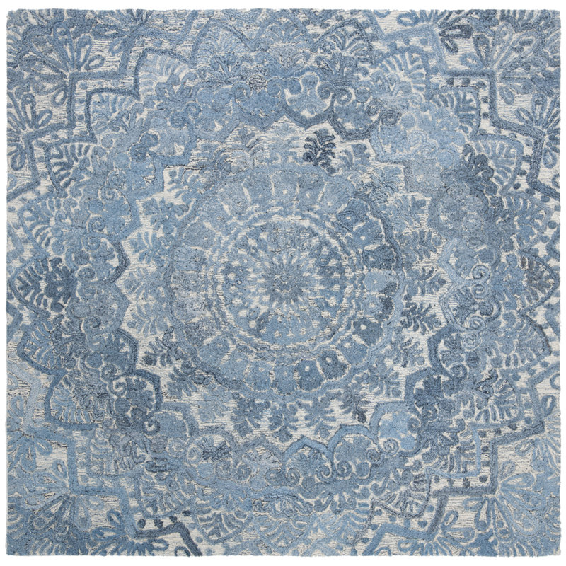 Tapis oriental performance touffeté à la main Hust, Carré 6 pi