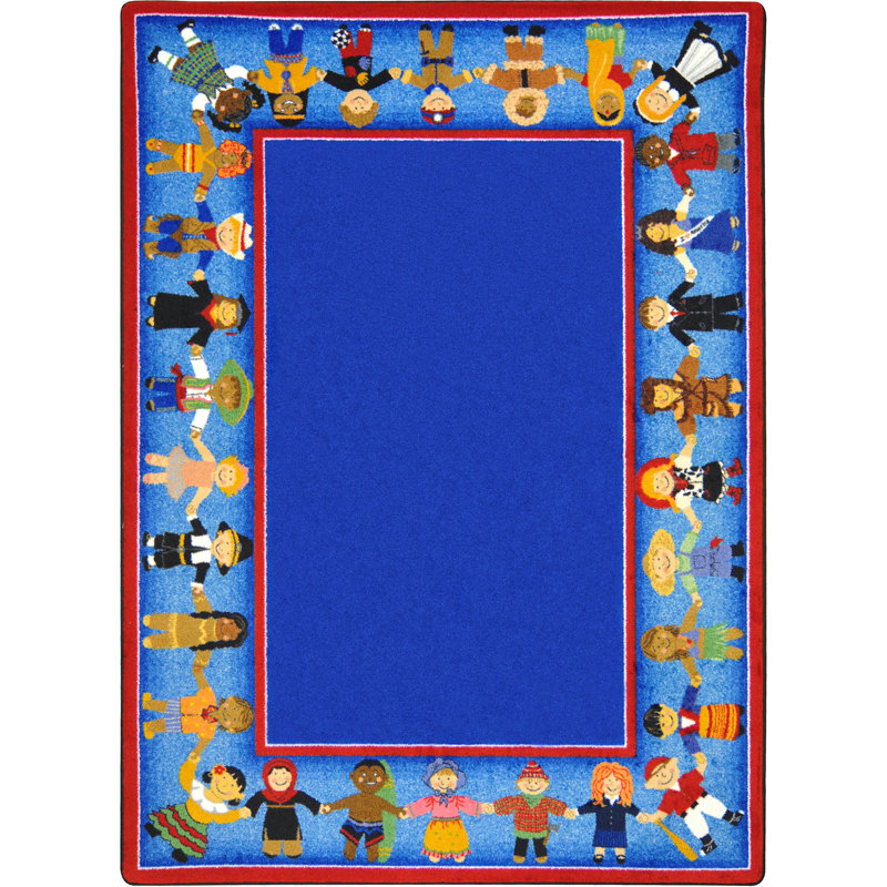 Tapis éducatif Children of Many Cultures, Rectangle 5 pi 4 po x 7 pi 8 po