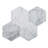 10.25" x 10.25" Marble Mosaic Wall Tile
