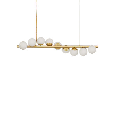 Lustre linéaire moderne Spoutnik 9 lumières Barcarolle