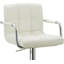 Fauteuil pivotant réglable, tabouret de bar avec base en métal