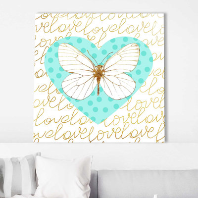 «Butterfly Love (Blue) (Square)» par Jodi - impression