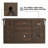 60.23" W Modern Farmhouse TV Stand with 2 Doors, Barn Design Home Entertainment Console-1068459661-1068459660