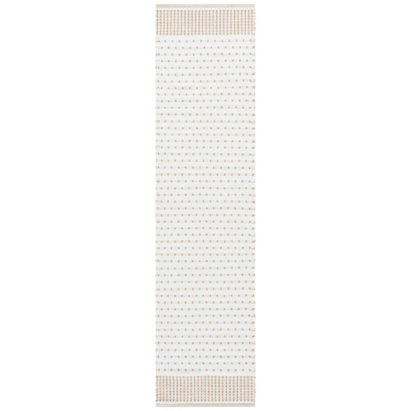 Aitken Flat Weave Cotton Geometric Rug, Runner 2'3" x 9'