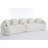 Curved Boneless Sofa,Compression  110'' Modular Sectional