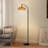 Aarzo 69.6'' Arched/Arc Rattan Floor Lamp With Led Light and Remote Control