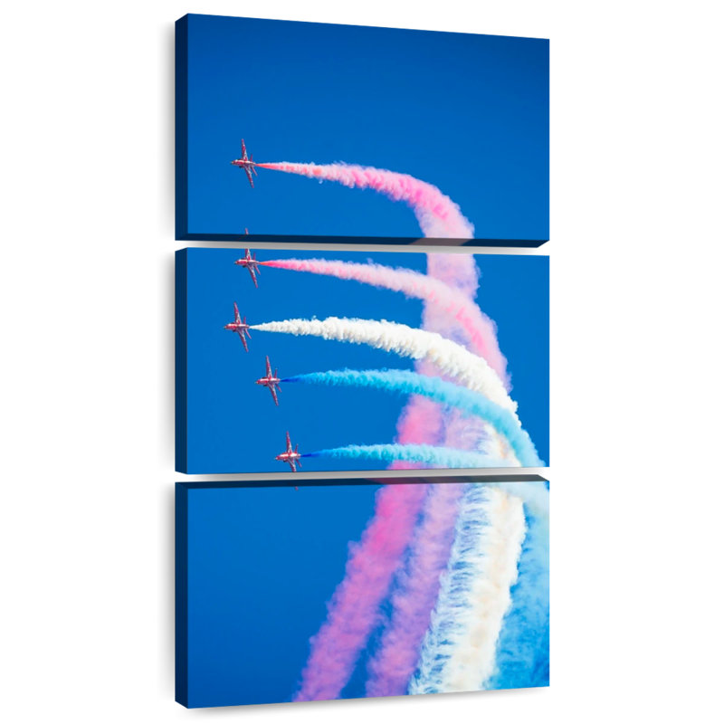 Avions Militaires Contrails, H 32 po x l 15 po