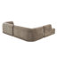 Canapé modulaire à compression en L 115 po avec assise profonde et méridienne Boneless Evren-122915266