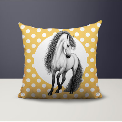 Horse Indoor/Outdoor Reversible Pillow