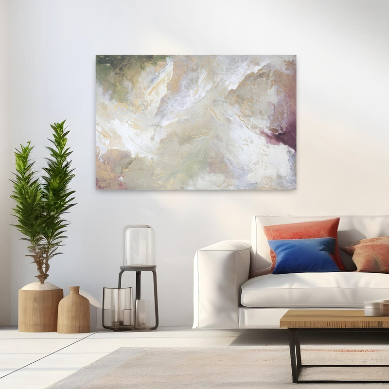 Art contemporain, art contemporain abstrait, H 32 po x l 48 po