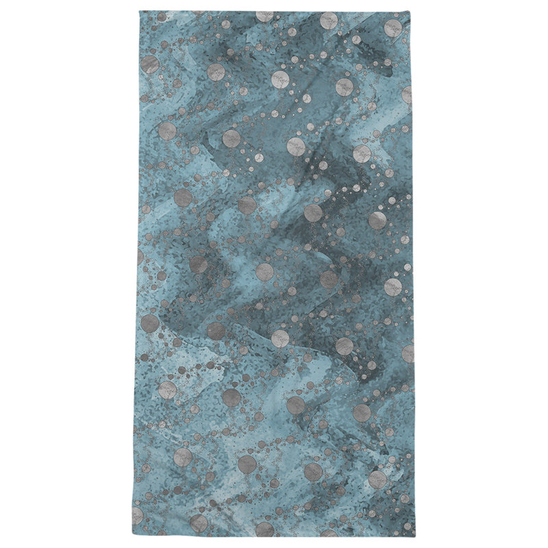 Serviette de bain Planets and Stars, sarcelle