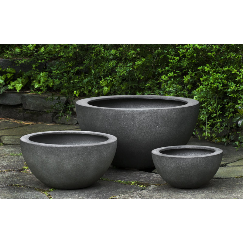 Piccadilly Handmade Pot Planter, Rust Lite, 15.25" H x 29.5" W x 29.5" D