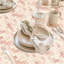 Nappe à carreaux en vinyle avec envers en flanelle 60 po x 84 po, rectangle beige rosé rétro-1811856824