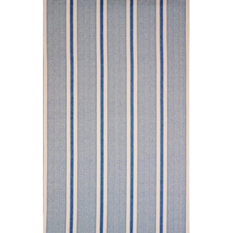 Tissu rayé Schumacher x A Rhum, Bleu