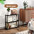 Bamboo Organizer Rack - Adjustable 3-Tier Storage Shelf, Wall Mounted Or Over The Toilet, Living Room, Kitchen-2071704576