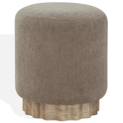 Nikolas Round Boucle Ottoman