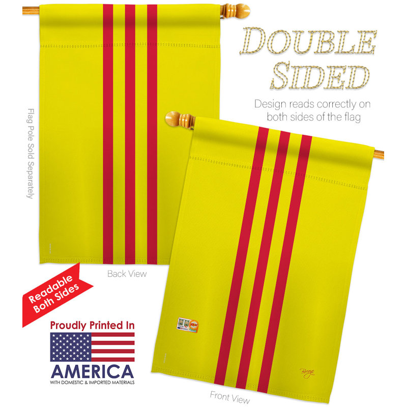 Double Sided 40'' H x 28'' W Polyester House Flag