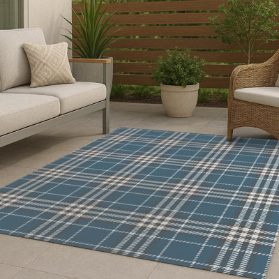 Christopher's Plaid Non-Slip Outdoor Rug