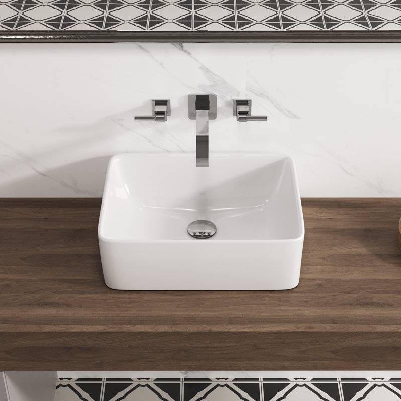 Lavabo de salle de bain rectangulaire ELLAI